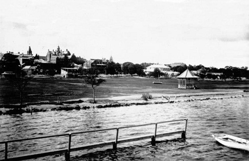 The Esplanade Reserve when it was completed in the 1890s.